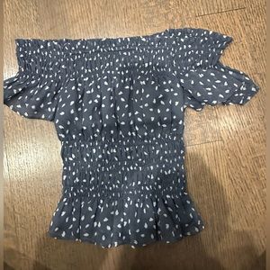 Abercrombie ruffle off the shoulder top